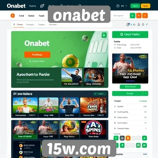 Interface e usabilidade do site Onabet