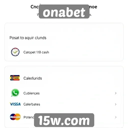 Opções de pagamento disponíveis no onabet